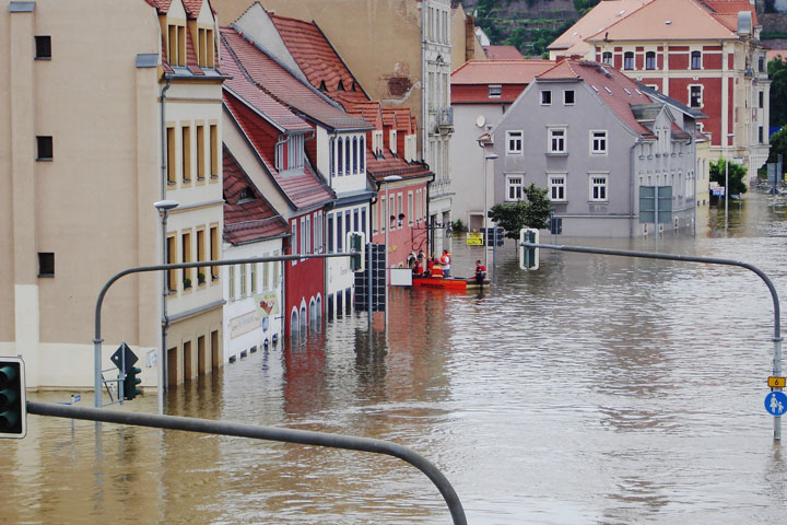 Regenrückhaltung bei bestehenden Gebäuden